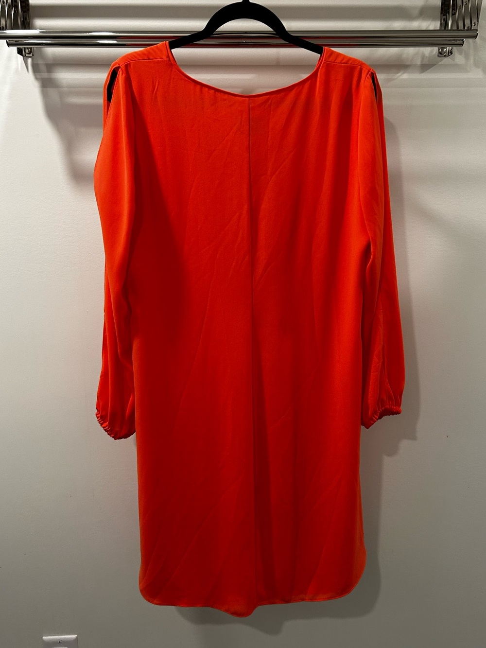 Joseph Ribkoff Orange Tunic Dress Cutout Sleeves Size 10 - Picture 7 of 10